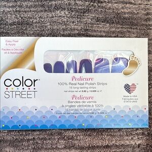 Color Street Purple Pedicure Nail Polish Strips
